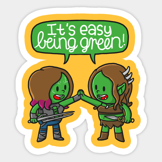 Gamora & Garona Sticker by Schlogger